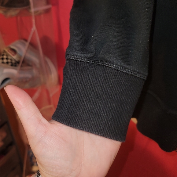 ADIDAS (Size L) bomber jacket color black (dual zipper) - Picture 7 of 8